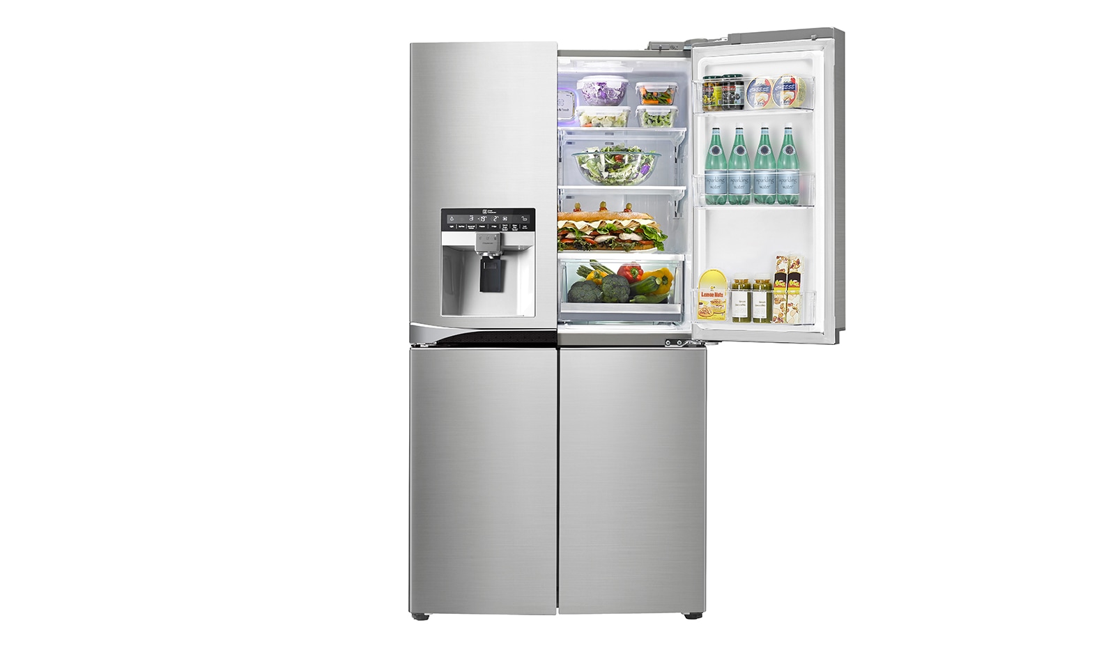 LG 712L French Door Fridge with Anti-fingerprint Brushed Finish, GF-5L712PL